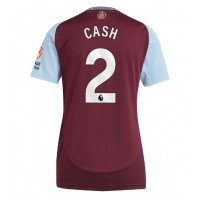 Maglia Calcio Aston Villa Matty Cash #2 Prima Divisa Donna 2024-25 Manica Corta